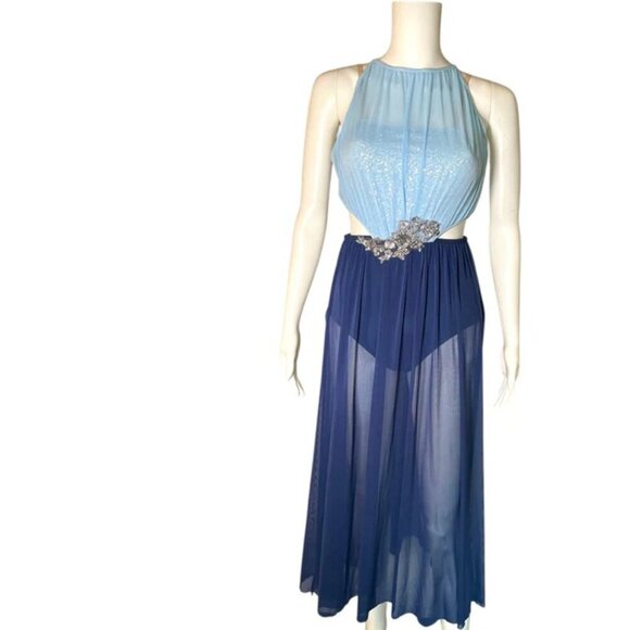 Revolution Falling Slowly Blue Maxi Dance Ballet Costume - Picture 1 of 12